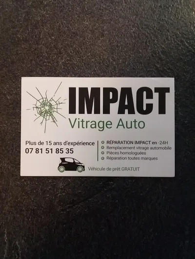 Devanture de Impact Vitrage Auto