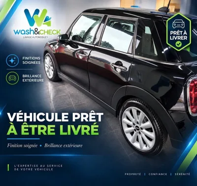 Devanture de Wash&Check Poitiers Lavage auto à domicile ou sur site