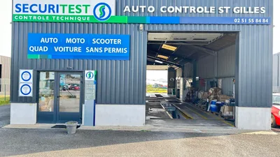 Devanture de Sécuritest Contrôle Technique Automobile ST GILLES CROIX DE VIE