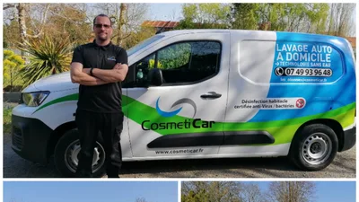 Devanture de CosmétiCar les Sables d'Olonnes– Nettoyage Auto Sans Eau à Domicile & Entreprises