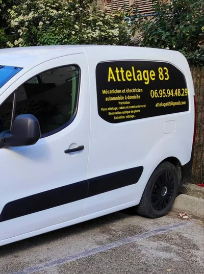 Devanture de ATTELAGE 83 • Mécanicien à domicile