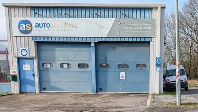 Devanture de AS Auto Sécurité Contrôle technique Thionville Zone Du Linkling