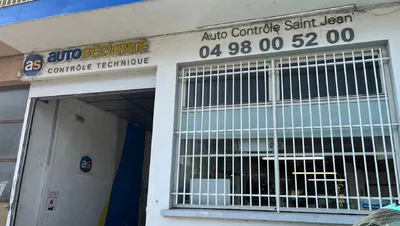 Devanture de AS Auto Sécurité Contrôle technique Toulon Saint Jean