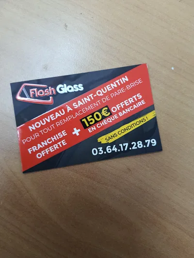 Devanture de Flash Glass Saint Quentin