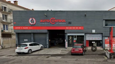 Devanture de AUTOCONTROL contrôle technique Perpignan