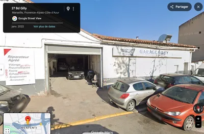Devanture de Garage Gilly