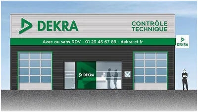 Devanture de DEKRA contrôle technique Brive-la-Gaillarde