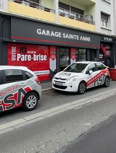 Devanture de Garage Sainte Anne