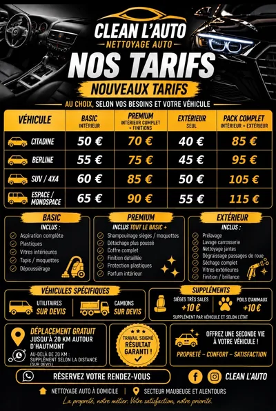 Devanture de Clean l’auto