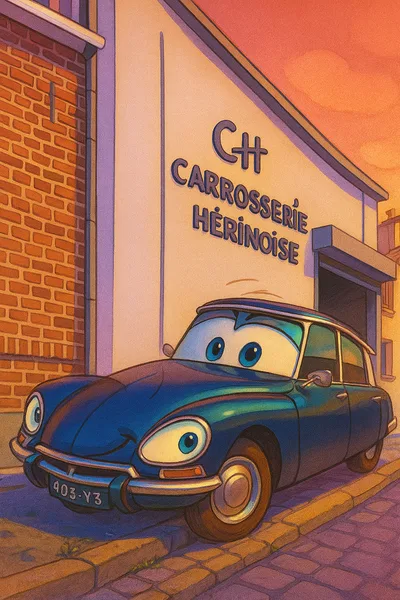 Devanture de Carrosserie Hérinoise