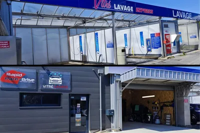 Devanture de Vitré Lavage