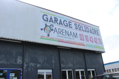 Devanture de Garage Solidaire ARENAM