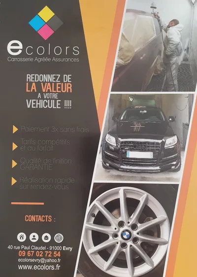 Devanture de Carrosserie Evry - E Colors