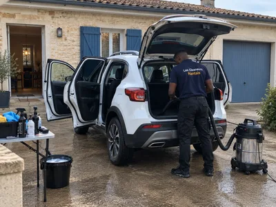 Devanture des Cleaneurs Nantais - Nettoyage auto à domicile Nantes et alentours