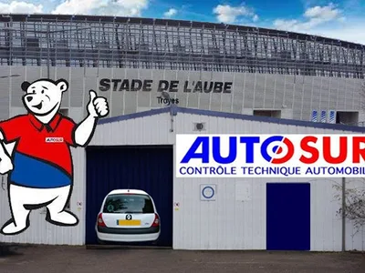 Devanture de AUTOSUR Contrôle Technique TROYES STADE DE L'AUBE