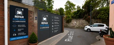 Devanture de Repair Pare Brise & Carrosserie