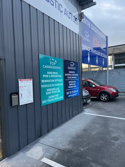 Devanture de CDA (Centre Diagnostic Autos)