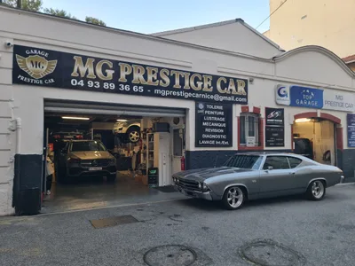Devanture de MG Prestige Car - Garage des Orangers