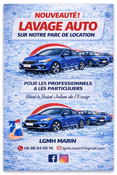 Devanture de LGMH MARIN Nettoyage voiture
