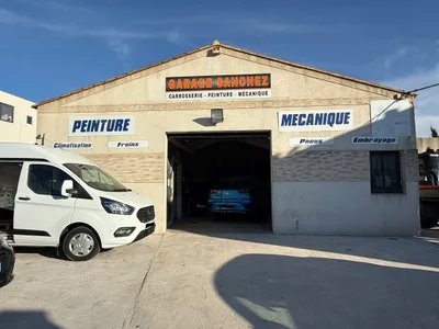Devanture de Carrosserie Sanchez Frères