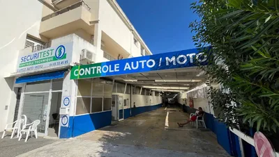 Devanture de Sécuritest D'Amico Contrôle Technique Antibes