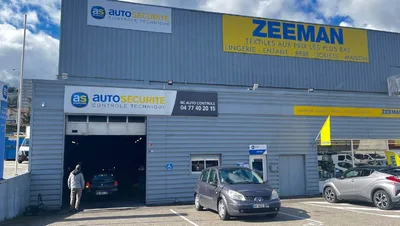 Devanture de AS Autosécurité Contrôle Technique FIRMINY