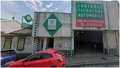 Devanture de DEKRA contrôle technique Reims